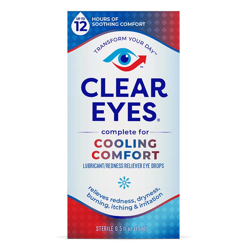 Clear Eyes Cooling Comfort Redness Relief Eye Drops - 0.5 Oz